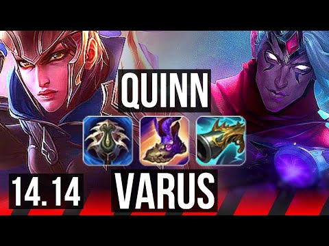 QUINN vs VARUS (TOP) | Rank 4 Quinn, 3/0/4, 700+ games | EUW Grandmaster | 14.14
