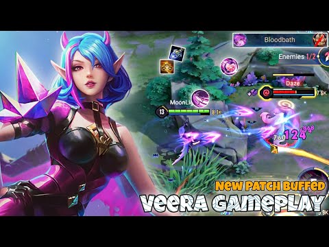 Veera Mid Lane Pro Gameplay | New Patch Buffed | Arena of Valor Liên Quân mobile CoT