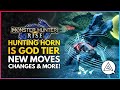 Monster Hunter Rise | HUNTING HORN IS GOD TIER - New Moves, Changes & Silkbind Attacks