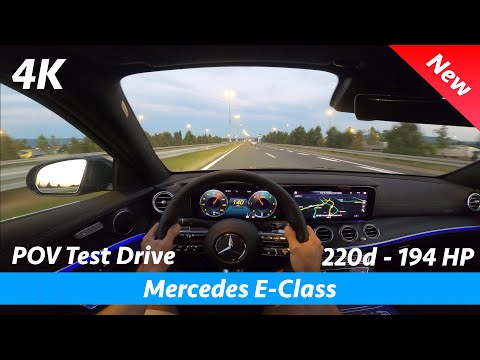 Mercedes E-Class 2021 AMG Line - POV test drive in 4K | 220d - 194 HP