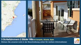preview picture of video '3 Schlafzimmern 2 Bäder Villa zu verkaufen in El Campello, Alicante, Spain'