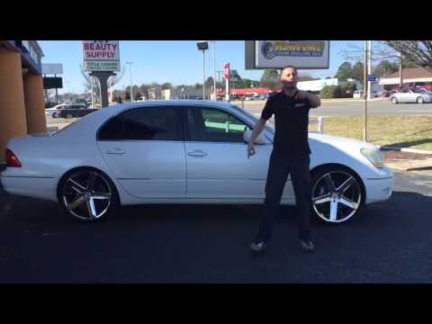 2002 Lexus Ls430 Sitting On 22'' Heavy Hitter G136. @Rimtyme Hampton 3233 West Mercury Blvd.