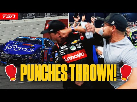 Stenhouse PUNCHES Busch After Being WRECKED in All-Star Race | NASCAR
