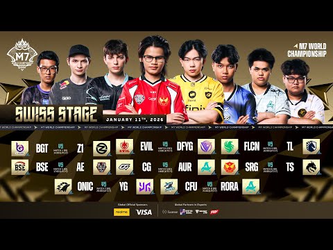 🔴 LIVE | SWISS STAGE DAY 2 | M7 World Championship | (ENG)