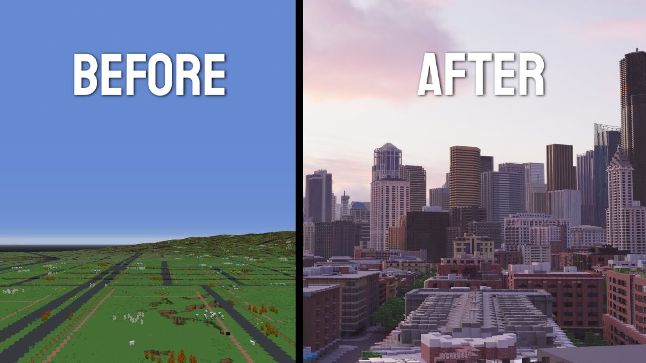 We Built 1,000 Seattle Buildings in Minecraft, 1:1 Scale
