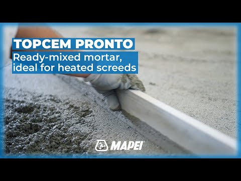 Topcem Pronto | Ready-mixed mortar | Ideal for heating screeds
