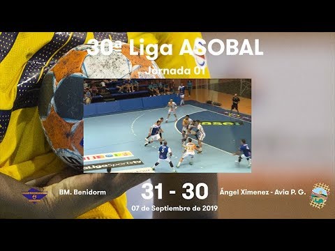 LIGA ASOBAL J01: BM. Benidorm - Ángel Ximenez - Avia P. G. 31-30