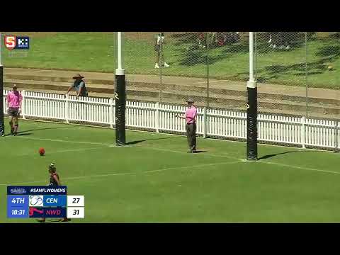 Rd 3 Hostplus SANFLW League - Central's Jasmine Evans kicks the game winner