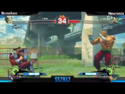 SS2K12 AE2012: Bonchan (Sagat) vs Shungoku Neurosis (Bison) - Day 1 (Pool Match)
