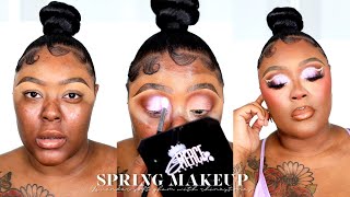 LAVENDER MAKEUP PERFECT FOR SPRING  || FULL GLAM + Y2K MOVIE RECOMMENDATIONS
