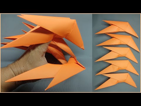 HOW TO MAKE PAPER CLAWS EASY DRAGON CLAWS OUT OF PAPER