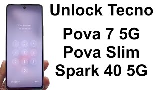 Forgot Password - How to Unlock Tecno Pova 7 5G, Spark 40, Pova Slim etc.