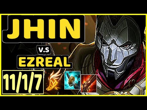 PEKIN WOOF (JHIN) vs EZREAL - 11/1/7 KDA BOTTOM ADC GAMEPLAY - NA Ranked GRANDMASTER