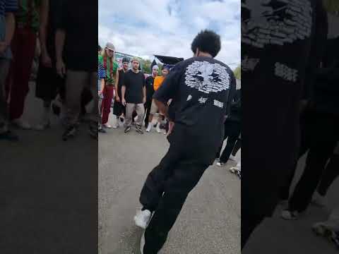 Bboy Intact (Ukraine) vs Bboy Allef (Brazil) cypher battle at European Concrete Jam 2022