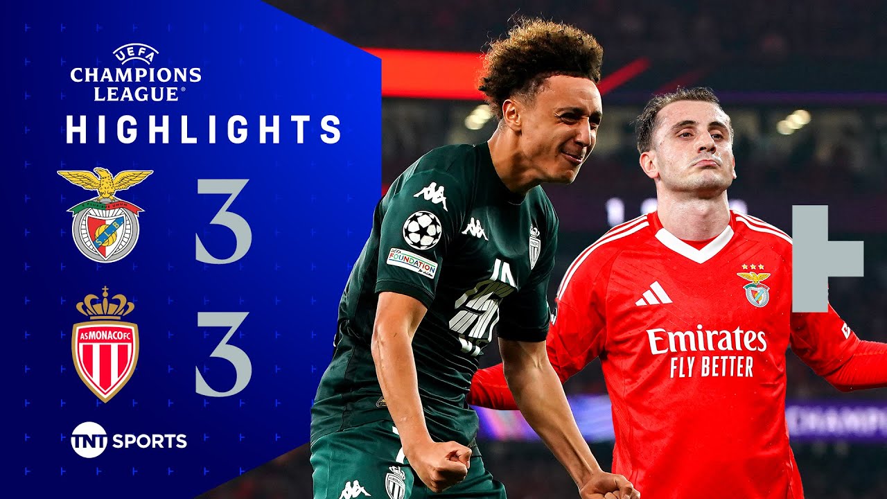 Benfica Soar Into Last 16 💪 | Benfica 3-3 Monaco | UEFA Champions League Highlights