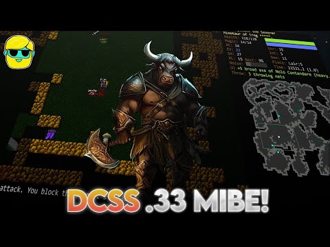 Dungeon Crawl Stone Soup (DCSS) v.33 | Minotaur Berserker | Part 1 | Tournament Run