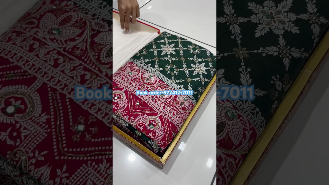 A very beautiful pure dola silk green and pink colour Sarees ￼#trending #youtube #instagram #silk