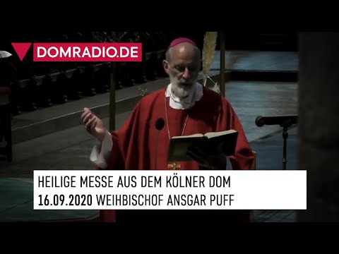 Katholischer Gottesdienst aus dem Kölner Dom am 16.09.2020 mit Weihbischof Ansgar Puff