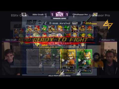 BTLH I | EGtv Crush (Red Fox) vs. Professor Pro (Green Fox) | Melee Singles - Winners Semifinals