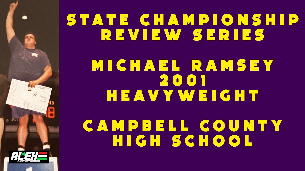 State Wrestling Championship match review w/ Michael Ramsey (Campbell County; 2001 HWT.)