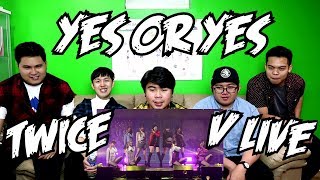 Download lagu TWICE  - YES OR YES V LIVE SHOWCASE REACTION (FUNNY FANBOYS) mp3