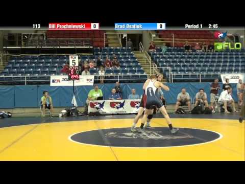 Junior 113 - Bill Prochniewski (Wisconsin) vs. Brad Osatiuk (Minnesota)