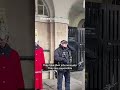 Armed Police Officer Shuts Down Tourists Heckling King S Guard
