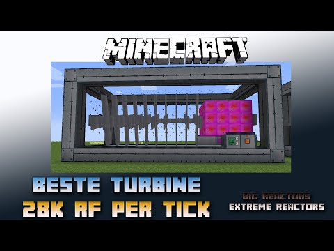 Beste Turbine mit 28k RF/t ⚡ Minecraft Big Reactors / Extreme Reactors Tutorial ⚡ Deutsch / German