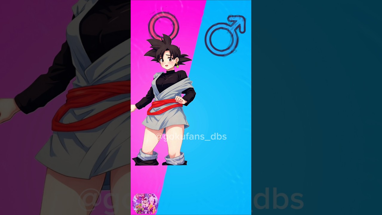 Dragon ball character Gender Bender Swap 😳♀️ #shorts #dbs #goku #dragonball