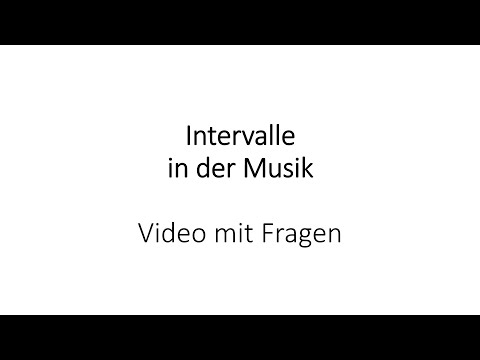 Musik: Intervalle (Erklärvideo mit Fragen)