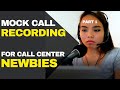 Mock Call Sample Recording With Call Flow Guide: PART 1