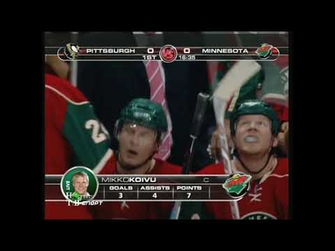 NHL. Regular season. October 30, 2007. Minnesota Wild - Pittsburgh Penguins.