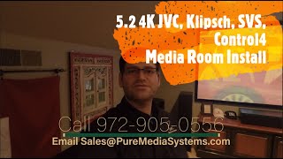 5.2 Klipsch & SVS 4K Media Room - JVC Projector, Klipsch, SVS, Control4, Marantz, Sony - Dallas, TX