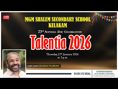TALENTIA 2K26 || 23rd ANNUAL DAY CELEBRATION || MGM SHALEM SECONDARY SCHOOL, KELAKAM