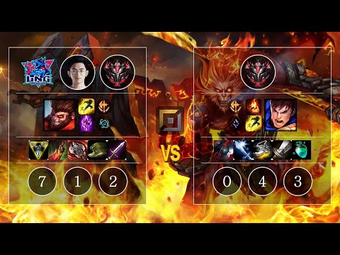 LNG Flandre Wukong vs Garen Top - KR GrandMaster Patch 10.10