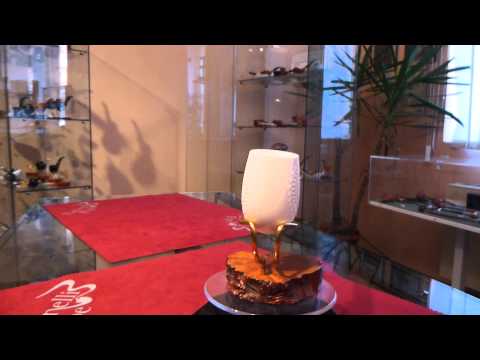 Pipa schiuma di mare half bent fatta a mano - www.paronellipipe.it