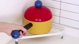 코너 삼각 철제 받침대/냄비받침/냄비뚜껑홀더/주방용품/모던주방용품/냄비거치대