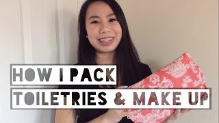 How I Pack Toiletries & Makeup | Carry-On Travel
