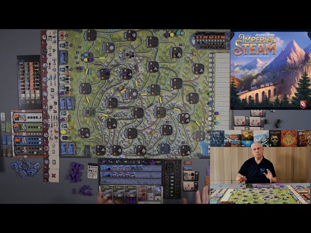 Vídeo relacionado con Capstone Games | Imperial Steam | Board Game | Base Game | 1 to 4 Players Ages 12+