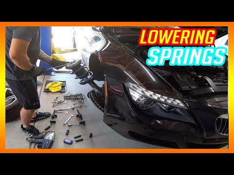 Installing Lowering Springs BMW M6 E63 E64