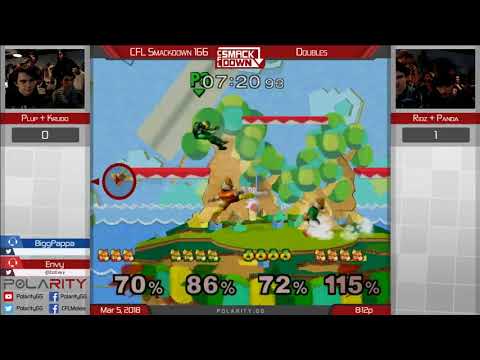 CFL Smackdown 166 Melee - Plup + Krudo vs Ridz + Panda - Doubles