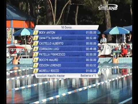 Serie 10 dei 50 Dorso  Assoluti Maschi Master - 13 Memorial Andrea Bettiol