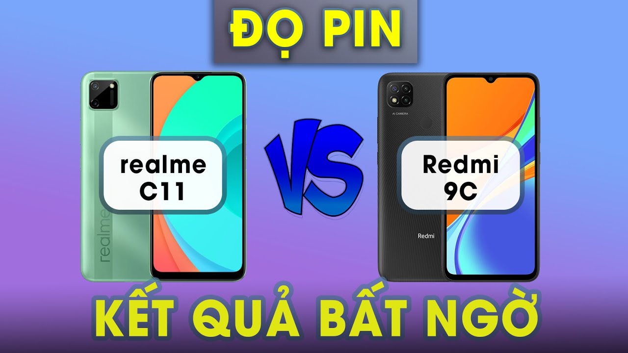 Đọ pin 5.000mAh Redmi 9C vs realme C11: Ai dai sức hơn?