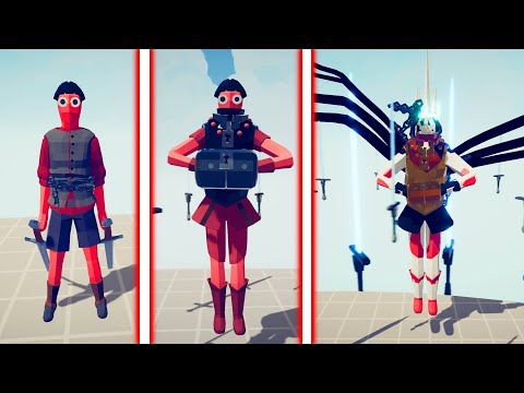 EVOLUTION OF SWORDCASTER | Totally Accurate Battle Simulator TABS