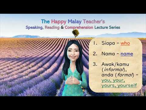 Malay Conversation Masterclass Series - Basic essential phrases you need to know for conversation 1