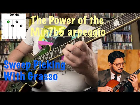 Unlock the POWER of Min7b5 Arpeggios with a Pasquale Grasso Sweep Picking Lick | Jazz Guitar Lesson