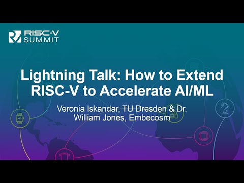 Lightning Talk: How to Extend RISC-V to Accelerate AI/ML - Veronia Iskandar & Dr. William Jones