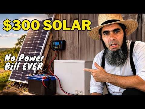 The $300 AMISH SOLAR SETUP That Lasts FOREVER (Just 2hr Setup)