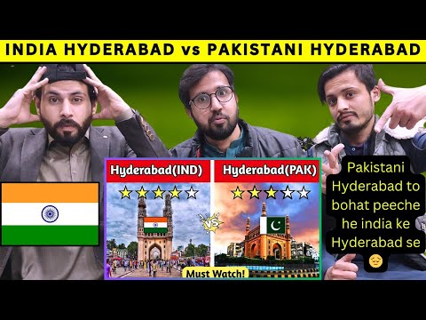 Indian Hyderabad VS Pakistani Hyderabad City Comparison | India vs Pakistan 🤔 | Pakistani Reaction