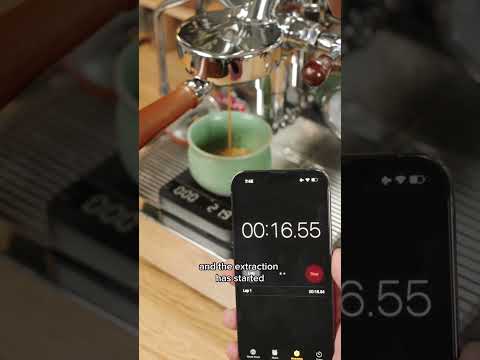 When to start timing your espresso shot